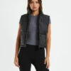 Casey Cropped Puffer Vest Black -Insight Shop 1 3432