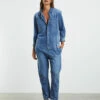 One Teaspoon Paradise Utility Jumpsuit Pacifica Blue -Insight Shop 1 38282