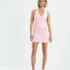 Afends Recycled Terry Halter Mini Dress Powder Pink 2 Afends Recycled Terry Halter Mini Dress Powder Pink -Insight Shop 1 38327