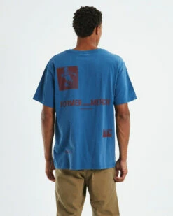 Ruptured Short Sleeve T-Shirt Cadet Blue