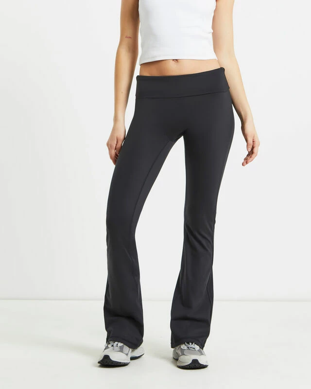 Slightly Flared Tights Black 3 Slightly Flared Tights Black