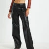 Layla Leather Look Cargo Pants Black -Insight Shop 1 38815