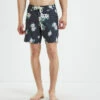 Rhythm Bloom 17" Trunk Boardshorts Black