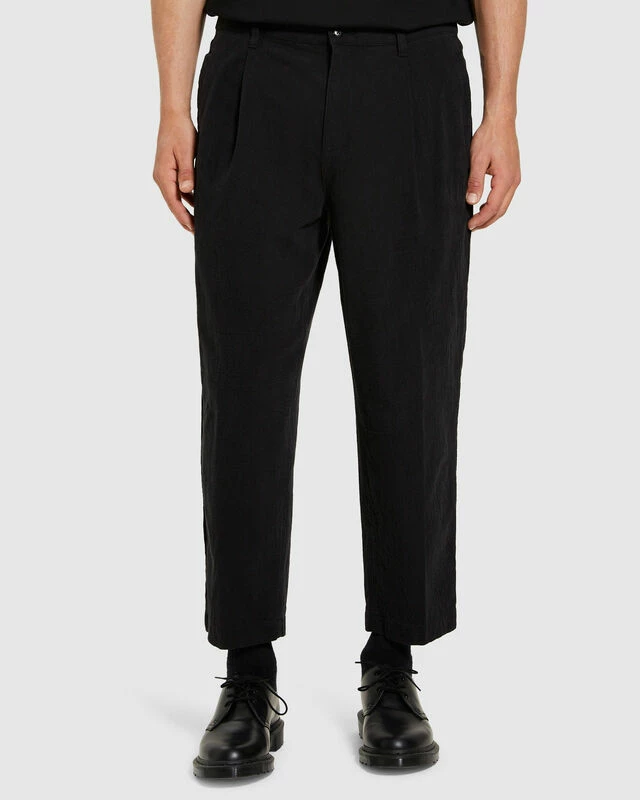 Cross Linen Pants Black 3 Cross Linen Pants Black