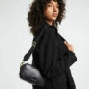 The Mac Juno Smooth Leather Bag Black/Silver