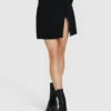 High Wrap Mini Skirt Black -Insight Shop 1 41878