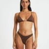Classic Slide Triangle Bikini Top In Coffee Brown 2 Classic Slide Triangle Bikini Top In Coffee Brown -Insight Shop 1 42684