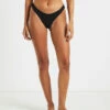 Rib Cheeky Cut Bikini Bottoms In Black -Insight Shop 1 42708