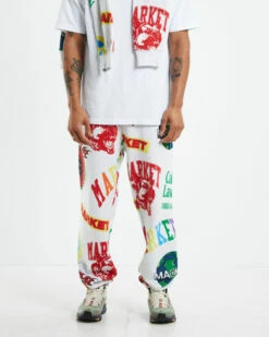 Market Monogram AOP Sweatpants Ash Grey