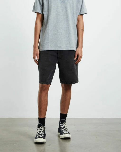 Levis Stay Baggy Denim Shorts Carry On Stonewash Black -Insight Shop 1 43225