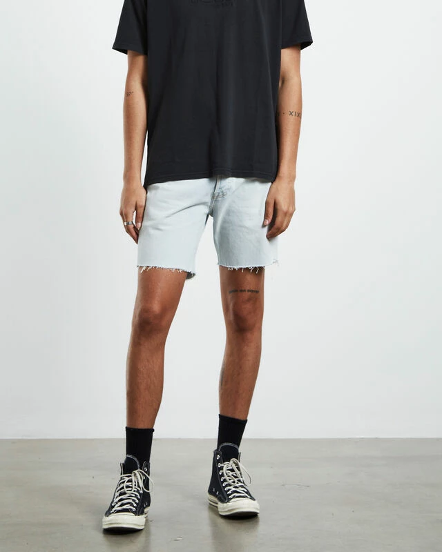 Levis 501 '93 Denim Shorts Blank Canvas Light Indigo 3 Levis 501 '93 Denim Shorts Blank Canvas Light Indigo