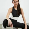 Colourblock Racerback Tank Top Black/White -Insight Shop 1 45175