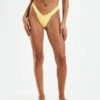 Y Cheeky Bikini Bottoms Crinkle Mezcal Yellow