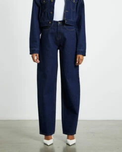 Insight Hailey High Rise Baggy Jeans Ink Blue