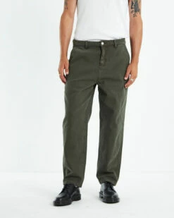 Canvas Carpenter Pants Olive Green