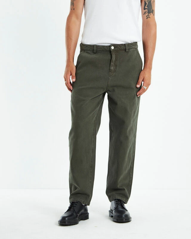 Canvas Carpenter Pants Olive Green 3 Canvas Carpenter Pants Olive Green