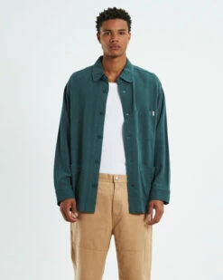 Wilson Textured Chore Jacket Green