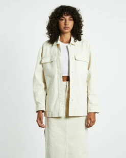 Myles Shacket Sand White