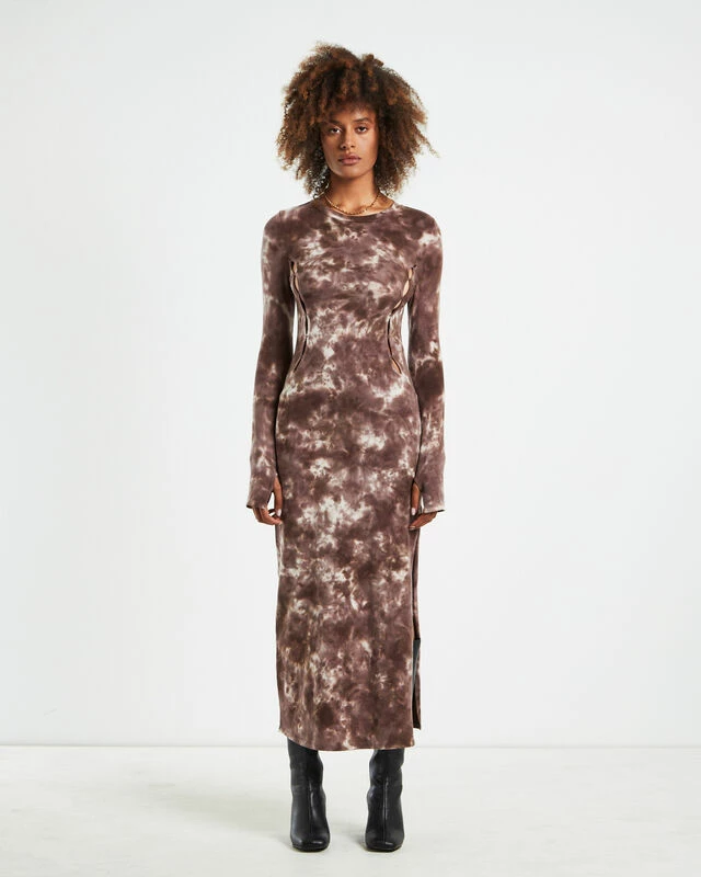 Stammy Cut Out Midi Dress Acid Wash Multi 3 Stammy Cut Out Midi Dress Acid Wash Multi