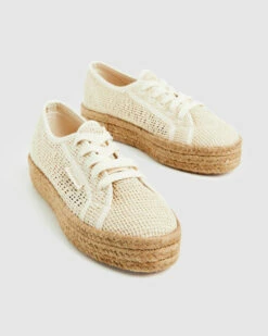 Superga 2730 Rope Organic Macrame Sneakers Beige Raw