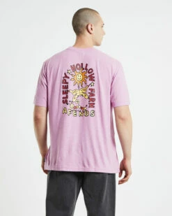 Afends Caterpillar Hemp Retro Fit Short Sleeve T-Shirt Candy Pink