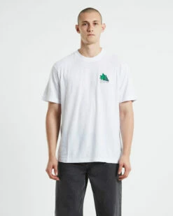 Afends Crops Hemp Retro Fit Short Sleeve T-Shirt White