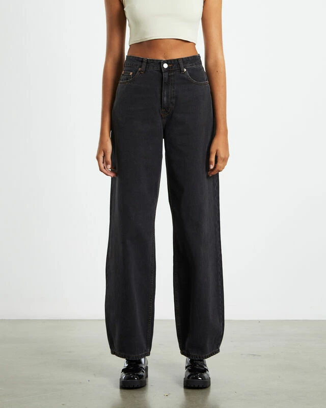 Dr. Denim Donna Dust Jeans Washed Black 8 Dr. Denim Donna Dust Jeans Washed Black - Image 6