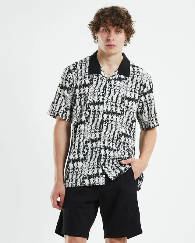 Marilyn Absent Short Sleeve Shirt Grey 3 Marilyn Absent Short Sleeve Shirt Grey