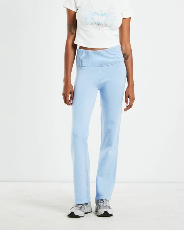 Insight Effie Low Rise Knit Pants Blue 3 Insight Effie Low Rise Knit Pants Blue