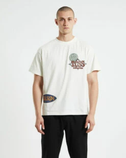 Bumper Band Short Sleeve T-Shirt Vintage White