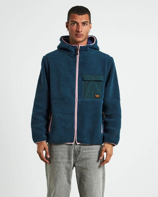 Rollin Polar Fleece Jacket Teal 3 Rollin Polar Fleece Jacket Teal