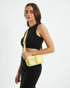 Lala Crossbody Recycled Bag Lemon Nylon