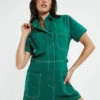 Insight Ayden Workwear Short Boilersuit Green
