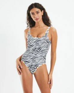 Backless Duo One Piece Bronco Black/White