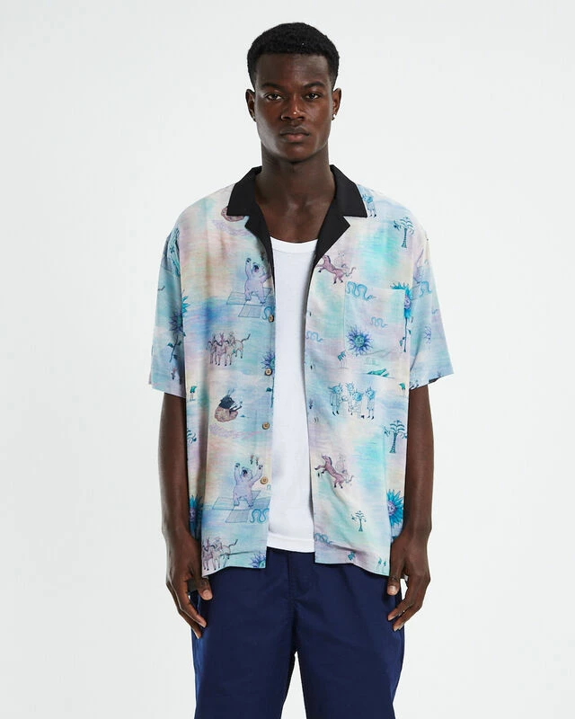 Insight Mutilated Short Sleeve Resort Shirt Multi 3 Insight Mutilated Short Sleeve Resort Shirt Multi