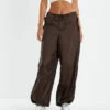 Leoni Parachute Tech Cargo Pants Brown