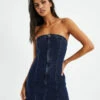 Insight Marella Corset Denim Tube Dress Blue 1 Insight Marella Corset Denim Tube Dress Blue -Insight Shop 1 52423