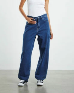Dr. Denim Faye Jeans Worker Blue