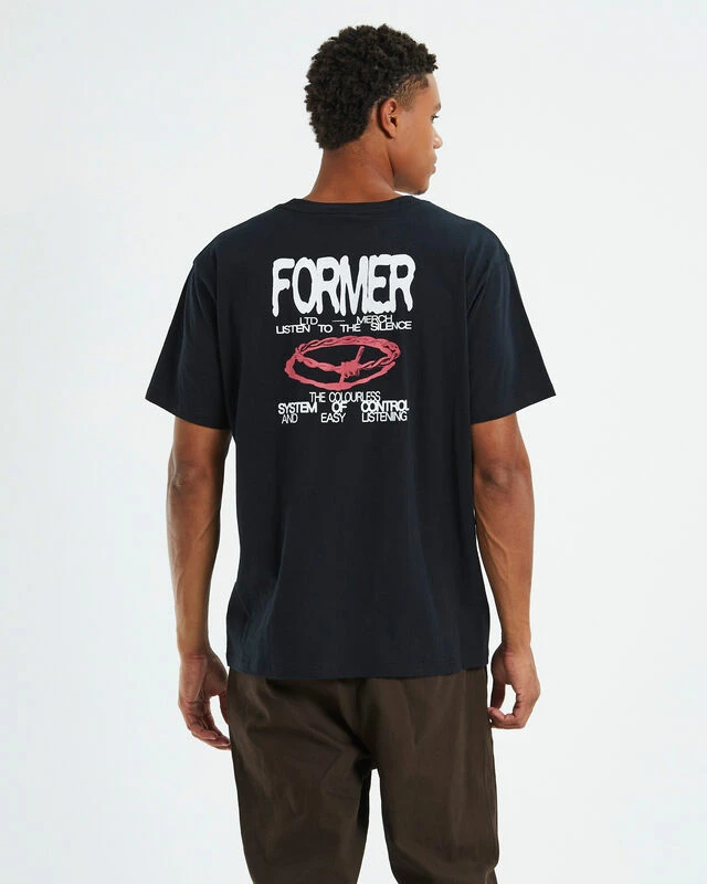 Diffuse Short Sleeve T-Shirt Black 3 Diffuse Short Sleeve T-Shirt Black