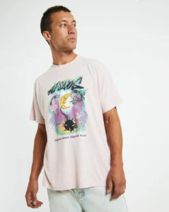 Afends Liquid Haze T-Shirt Lotus Pink