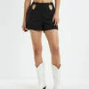 Maeve Cut Out Shorts Black -Insight Shop 1 53969