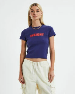 Insight Dazed & Confused Longline T-Shirt Navy