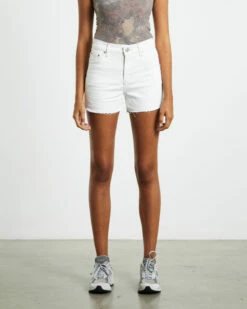 BDG Urban Outfitters BDG Aline Cutoff Denim Shorts White
