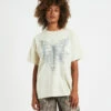 Gothic Butterfly Oversized Short Sleeve T-Shirt White -Insight Shop 1 54467