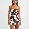 Angel Mini Dress Chocolate Swirl Brown 1 Angel Mini Dress Chocolate Swirl Brown -Insight Shop 1 54699