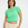 Butterfly Baby Tee Spring Green -Insight Shop 1 55094
