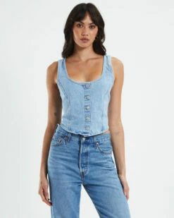 Levis Dani Corset Top Blue