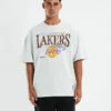 Mitchell & Ness Underscored OS T-Shirt Los Angeles Lakers White Marle 2 Mitchell & Ness Underscored OS T-Shirt Los Angeles Lakers White Marle -Insight Shop 1 56732