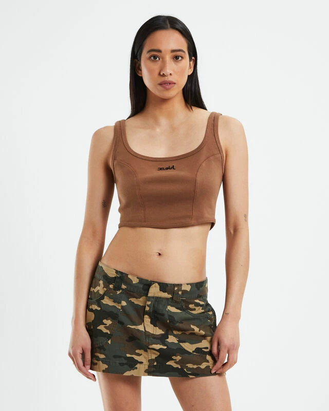 Lady Tank Top Brown 3 Lady Tank Top Brown