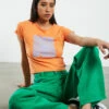 Afends Recycled Baby Tee Tangerine Orange -Insight Shop 1 57615